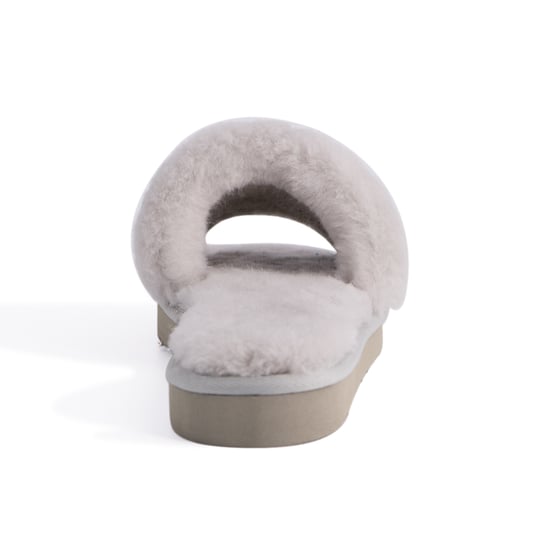 Aus Wooli Australia Pantuflas deslizantes de piel de oveja para mujer - Image 3