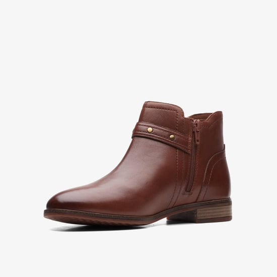 Botas Lea Trish Strap en Cuero Marrón Oscuro - Image 4