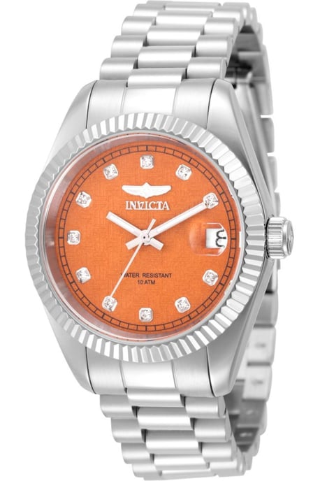 Invicta Specialty 51038 Reloj de mujer - Movimiento de cuarzo - Acero inoxidable con esfera naranja - 36 mm - Image 1