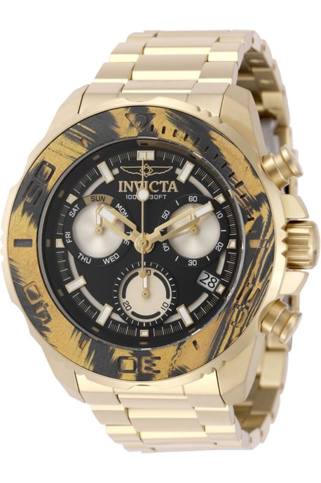 Invicta Carbon Hawk 51078 Reloj para hombre - Movimiento de cuarzo - Acero inoxidable con esfera negra - 48 mm - Image 1