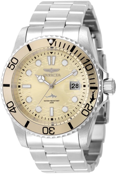 Invicta Pro Diver 50892 Reloj para hombre - Movimiento de cuarzo - Acero inoxidable con esfera beige - 42 mm - Image 1