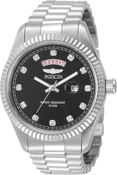 Invicta Specialty 51042 Reloj de hombre - Movimiento de cuarzo - Acero inoxidable con esfera negra - 43 mm - Image 1