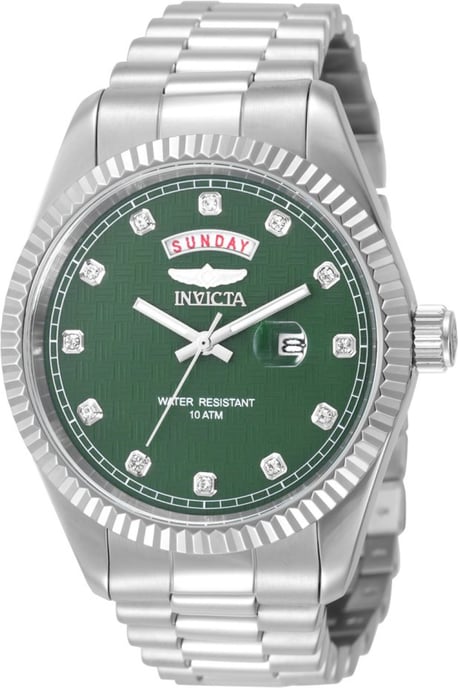 Invicta Specialty 51044 Reloj para hombre - Movimiento de cuarzo - Acero inoxidable con esfera verde - 43 mm - Image 1