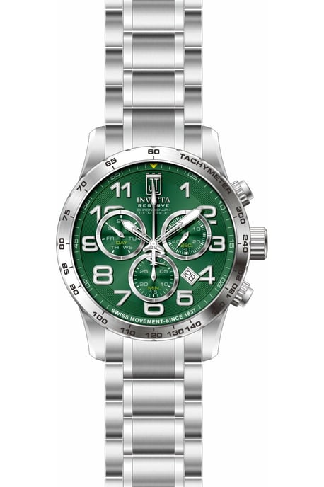 Invicta Jason Taylor 51261 Reloj de hombre - Movimiento de cuarzo - Acero inoxidable con esfera verde - 48 mm - Image 1