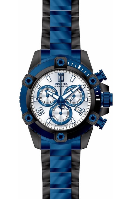 Invicta Jason Taylor 51277 Reloj de hombre - Movimiento de cuarzo - Acero inoxidable con esfera plateada - 50 mm - Image 1
