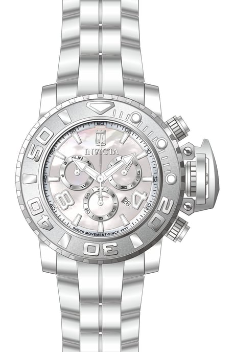 Invicta Jason Taylor 51316 Reloj de hombre - Movimiento de cuarzo - Acero inoxidable con esfera de nácar - 58 mm - Image 1