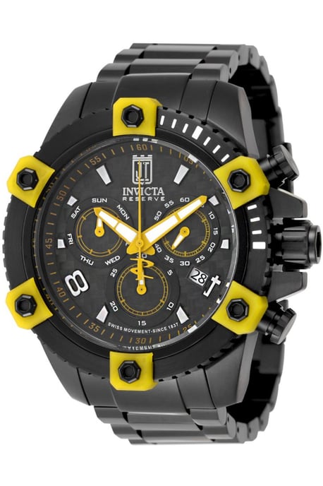 Invicta Jason Taylor 51294 Reloj de hombre - Movimiento de cuarzo - Acero inoxidable con esfera negra - 50 mm - Image 1