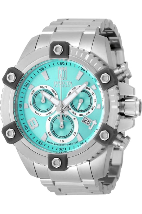 Invicta Jason Taylor 51272 Reloj de hombre - Movimiento de cuarzo - Acero inoxidable con esfera azul - 50 mm - Image 1