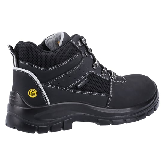 Skechers Mens Trophus Letic Memory Foam Leather Safety Boots - Image 6