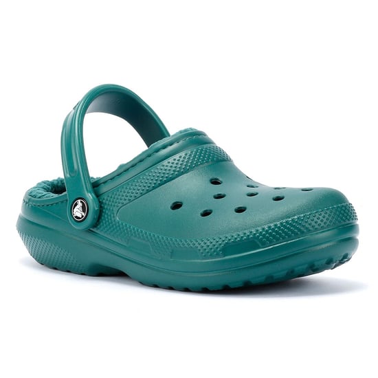 Crocs Classic Lined Women's Emerald Clogs - Image 2