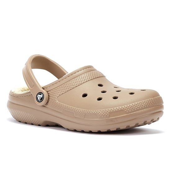 Crocs Classic Lined Clog Mushroom/Bone Sandals - Image 2