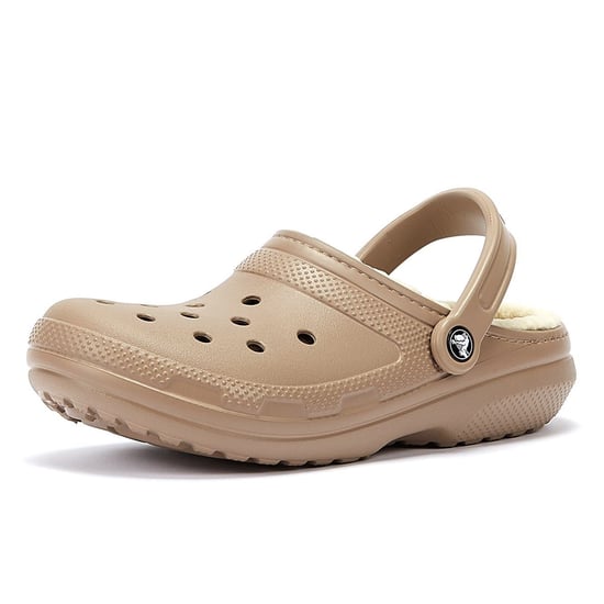 Crocs Classic Lined Clog Mushroom/Bone Sandals - Image 3