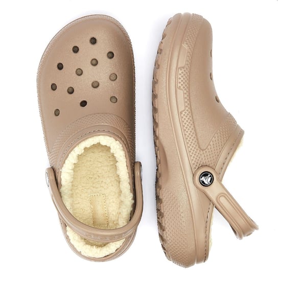Crocs Classic Lined Clog Mushroom/Bone Sandals - Image 6