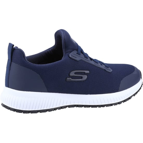 Skechers Womens Squad Slip Resistant Lace Up Safety Trainers - Image 2