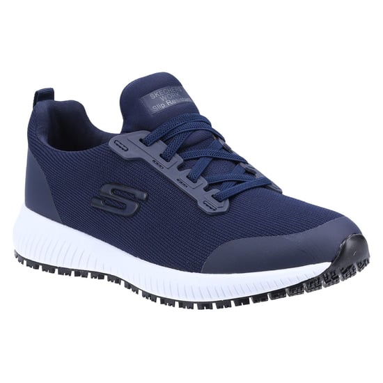 Skechers Womens Squad Slip Resistant Lace Up Safety Trainers - Image 5