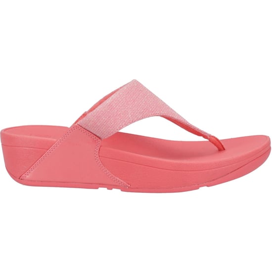 Women's Fit Flop Lulu Shimmerlux Toe-Post Sandals in Coral - Image 6