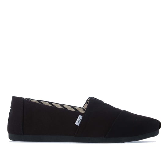 Women's Toms Recycled Cotton Alpargata Espadrille Pumps in Black - Image 1