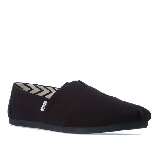 Women's Toms Recycled Cotton Alpargata Espadrille Pumps in Black - Image 2