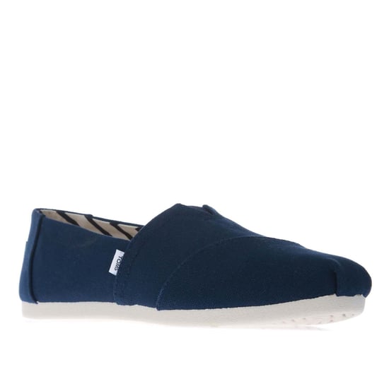 Women's Toms Recycled Cotton Alpargata Espadrille Pumps in Navy - Image 2