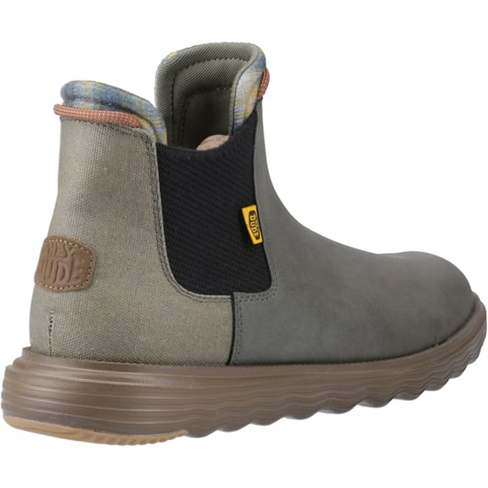 HEYDUDE Branson Classic Polyurethane Men's Dark Olive/Espresso Boots - Image 2