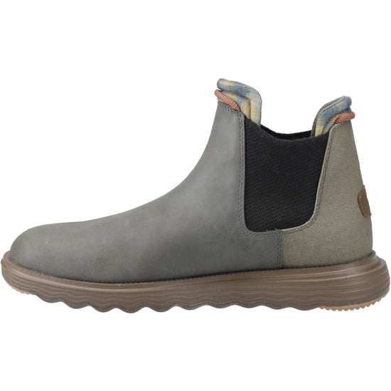 HEYDUDE Branson Classic Polyurethane Men's Dark Olive/Espresso Boots - Image 4