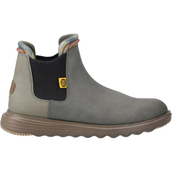 HEYDUDE Branson Classic Polyurethane Men's Dark Olive/Espresso Boots - Image 5