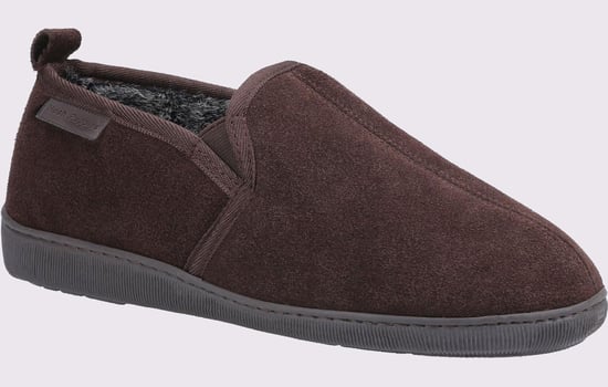 Hush Puppies Arnold Slip On Suede MEMORY FOAM Mens - Image 2