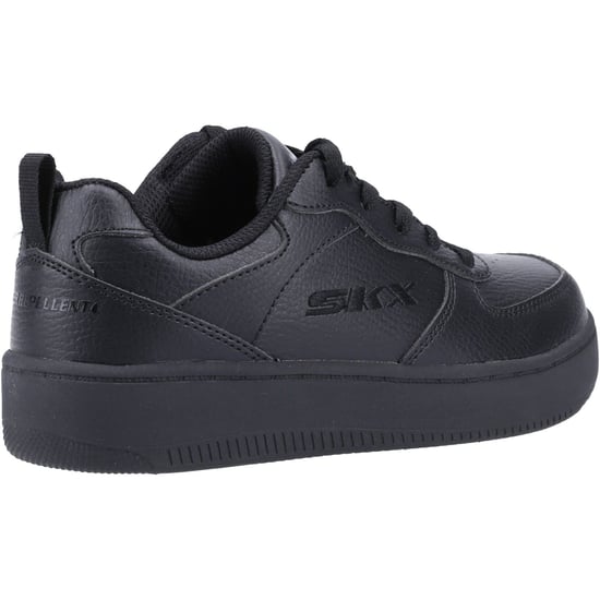 Boy's Skechers Children Sport Court 92 Trainers in Black - Image 2