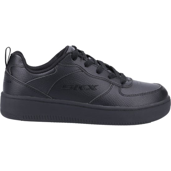 Boy's Skechers Children Sport Court 92 Trainers in Black - Image 4