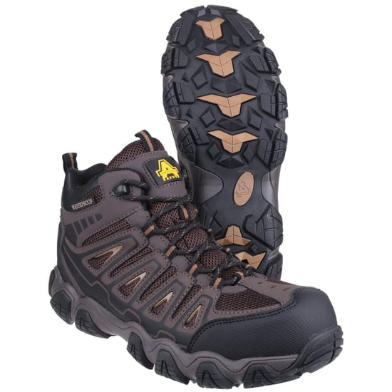 Amblers Unisex Safety Waterproof Boot Brown - Image 3