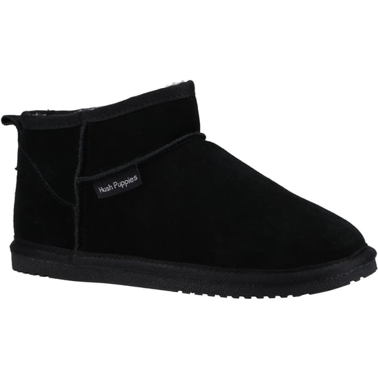 Hush Puppies Ashanti Suede Women's Black Slippers - Image 1