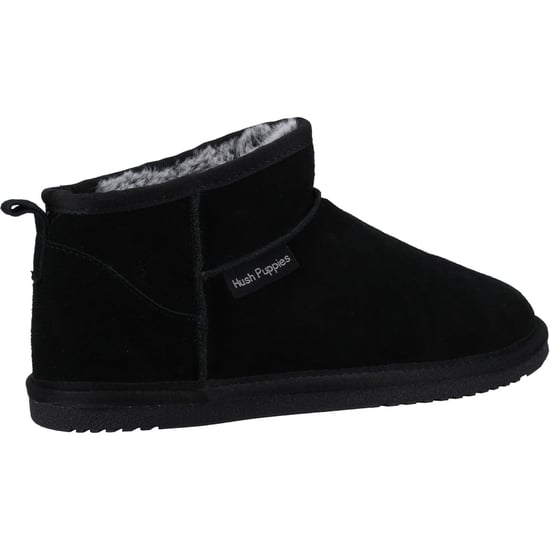 Hush Puppies Ashanti Suede Women's Black Slippers - Image 2