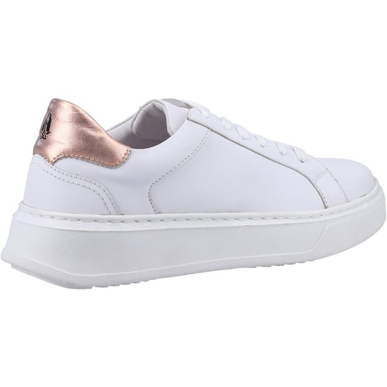 Hush Puppies Camille Leather Women's White Trainers - Image 2