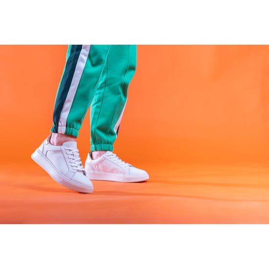 Hush Puppies Camille Leather Women's White Trainers - Image 6