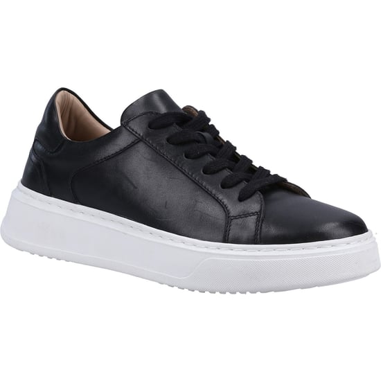 Hush Puppies Camille Leather Women's Black Trainers - Image 1