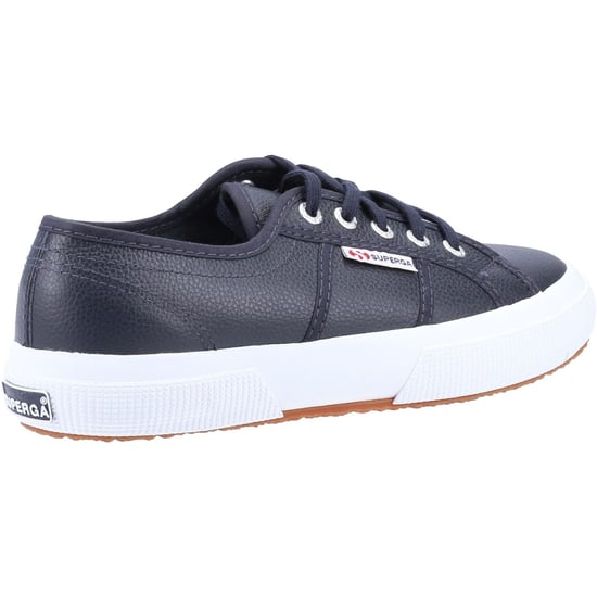 Superga 2750 Leather Men's Blue Navy Trainers - Image 2