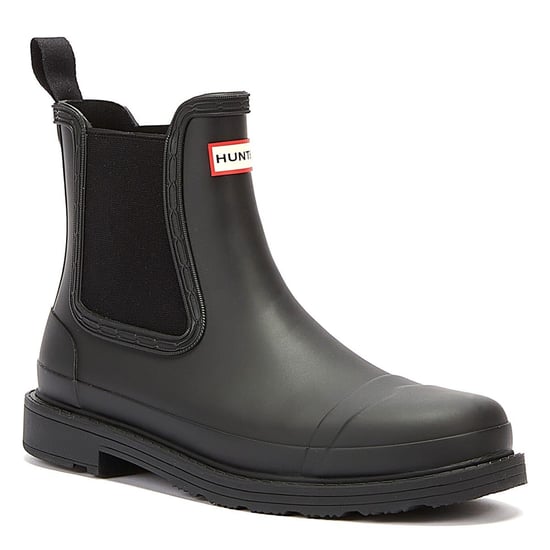 Hunter Commando Botas Chelsea de mujer en Negro - Image 2