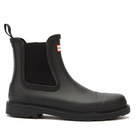 Hunter Commando Botas Chelsea de mujer en Negro - Image 4
