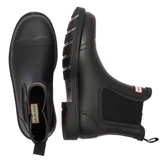 Hunter Commando Botas Chelsea de mujer en Negro - Image 6