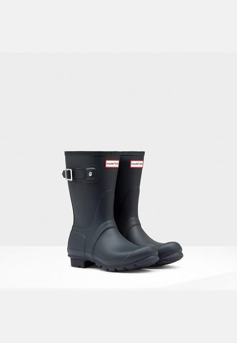 Hunter Women's Original Short Wellington Boots Navy - Image 2