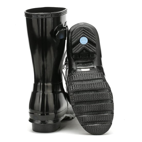 Hunter Original Gloss Short Black Synthetic Wellington Boots - Image 5