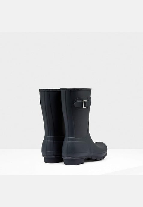 Hunter Women's Original Short Wellington Boots Navy - Image 3