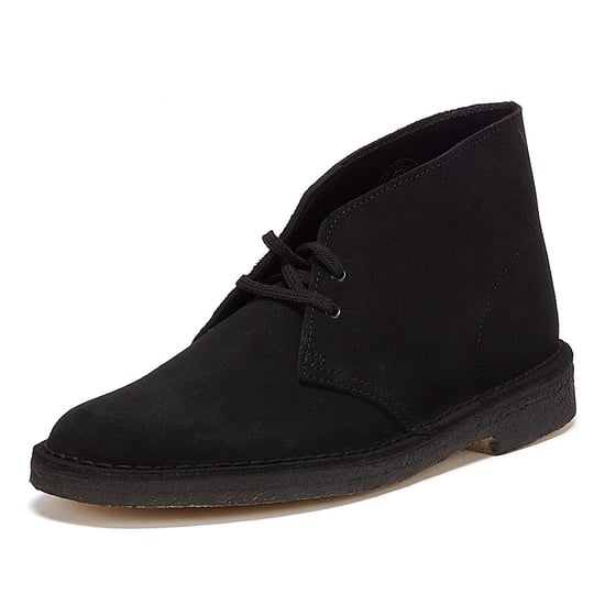 Clarks Originals Desert Suede Mens Black Boots - Image 3