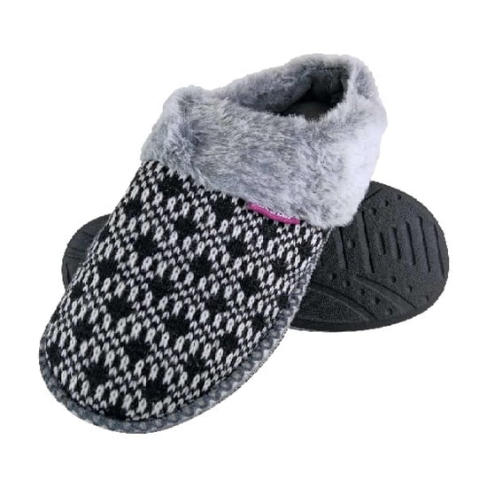 Zapatillas de casa de punto abiertas y cómodas de memory foam para mujer - Image 1