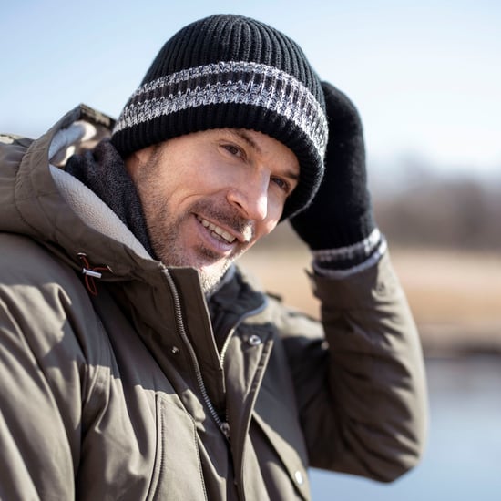 Gorro térmico de rayas para hombre - Denim - Image 3