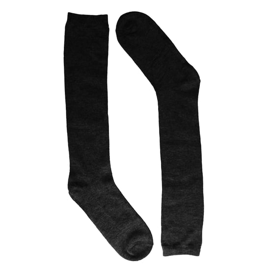 12 Pair Multipack Girls Knee High Bamboo Socks | Long School Kids Socks - Black - Image 3