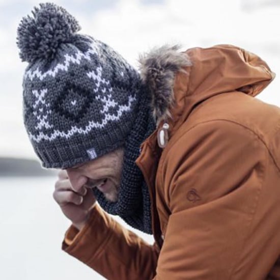 Mens Fleece Lined Thermal Winter Warm Beanie Bobble Hat with Pom Pom - Image 4