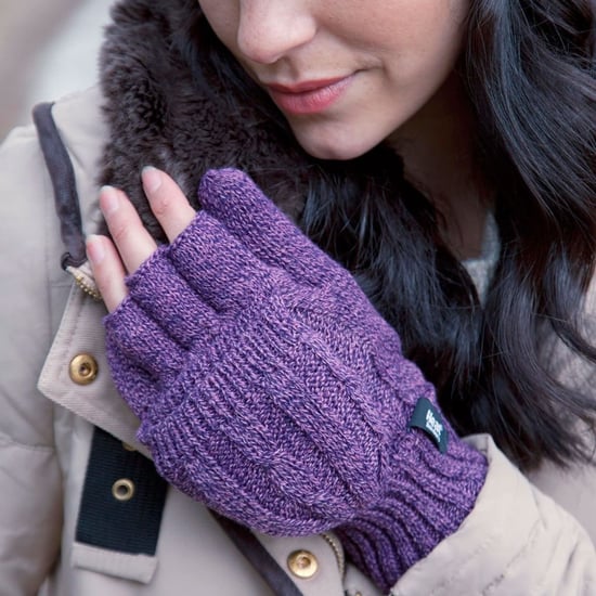 Convertidor térmico de mujer Guantes de punto por cable sin dedos de 2,3 tog - Image 3