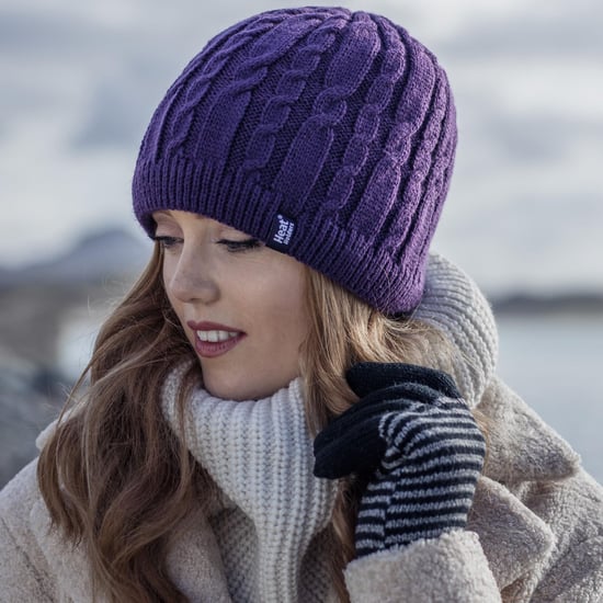 Señoras grueso invierno cálido forro polar Chunky Calentador de cuello térmico de punto - Image 5