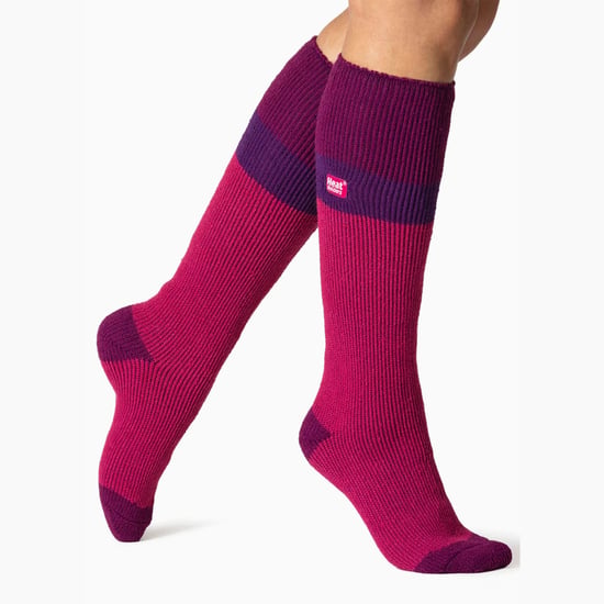 Calcetines largos de esquí a rayas hasta la rodilla para mujer - Image 5